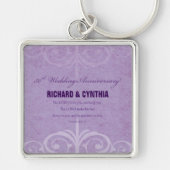 Aangepaste namen, 50e Jubileum voor bruiloft naar  Sleutelhanger (Voorkant)