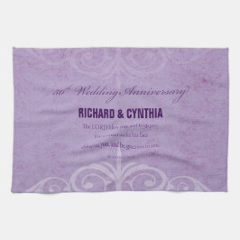 Aangepaste namen, 50e Jubileum voor bruiloft naar  Theedoek