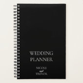Aangepaste namen - Black Wedding Planner (Voorkant)