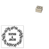 Aangepaste namen Bloem Rubberstempel (Gestempeld)