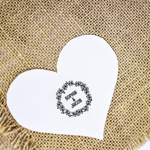 Aangepaste namen Bloem Rubberstempel