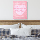 Aangepaste namen en datumcanvasafdruk canvas afdruk (Insitu (Slaapkamer))