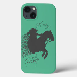 Aangepaste namen en kleuren Horse Girl T-shirt Case-Mate iPhone Case
