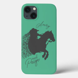 Aangepaste namen en kleuren Horse Girl T-shirt Case-Mate iPhone Case