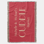 Aangepaste namen en SNUGGLE-deken voor kleuren Deken (Voorkant Verticaal)