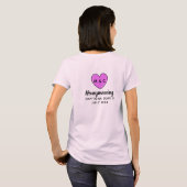 Aangepaste namen en tekstliefdeshart t-shirt (Achterkant volledig)
