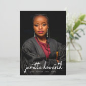 Aangepaste namen Fotosjabloon Afstuderen Universit Aankondiging (Staand voorkant)