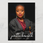 Aangepaste namen Fotosjabloon Afstuderen Universit Aankondiging (Voorkant)