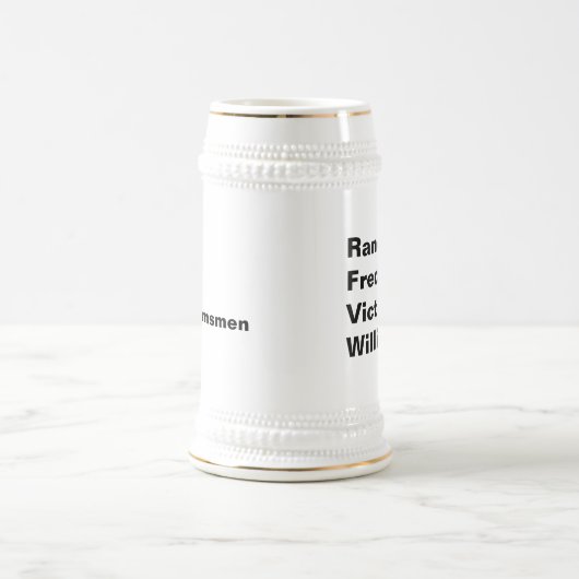 Aangepaste namen groomsmen groep bachelor bier ste bierpul (Center)