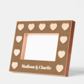 Aangepaste namen houden van harten gegraveerde lijstjes (Links)