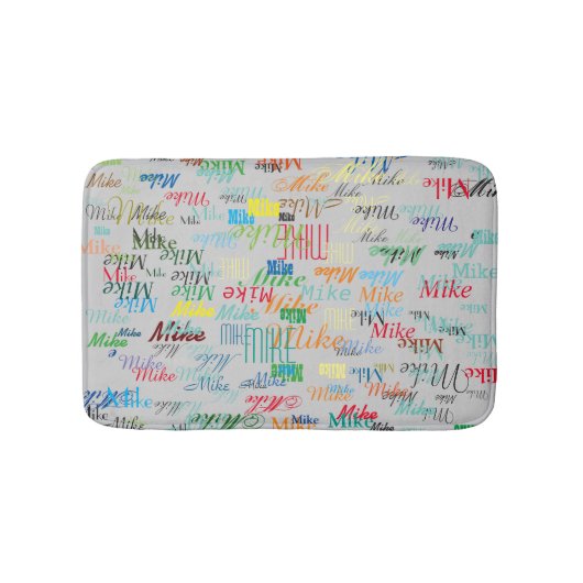 aangepaste namen kleurrijk badmat (Voorkant)
