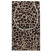 Aangepaste namen Luxury Cheetah Love Klein Cadeauzakje (Achterkant)
