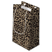 Aangepaste namen Luxury Cheetah Love Klein Cadeauzakje (Achterkant Gekanteld)