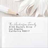 Aangepaste namen Modern Event Return Address Etiket (Insitu)