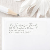 Aangepaste namen Modern Event Sage Retouradres Etiket (Insitu)