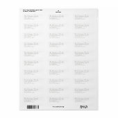 Aangepaste namen Modern Event Sage Retouradres Etiket (Full Sheet)