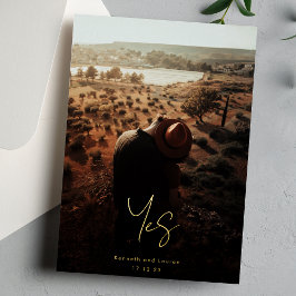 Aangepaste namen Modern We doen Gold Photo Save th Folie Uitnodiging