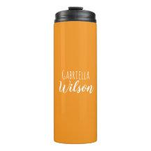 Aangepaste namen moderne oranje minimalistisch