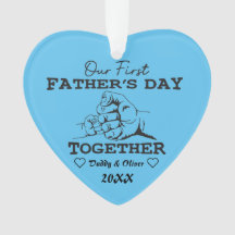 Aangepaste namen, onze eerste Vaderdag samen