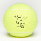 Aangepaste namen op maat tennisballen (Voorkant)