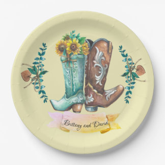 Aangepaste namen Passen getrouwd Rustic Cowboy Boo Papieren Bordje