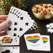 Aangepaste namen Regenboog Hart Pokerkaarten (Insitu)