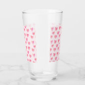 Aangepaste Namen Romantisch Roze Liefdesontwerp -  Glas (Rechts)