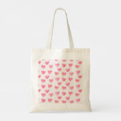 Aangepaste namen Romantisch roze liefdesontwerp -  Tote Bag (Achterkant)