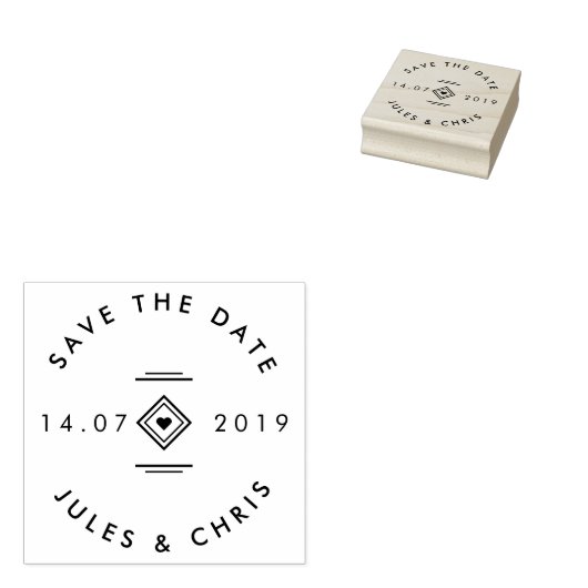 Aangepaste namen Ronde Moderne minimalist Bewaar d Rubberstempel (Gestempeld)