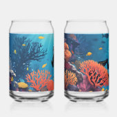 Aangepaste namen Scuba Diver Blikvorm Glas (Voorkant)