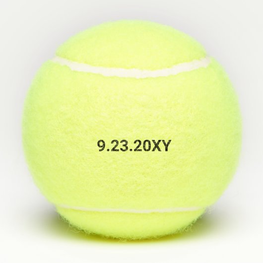 Aangepaste namen Speciale datum Tennisballen (Achterkant)