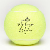 Aangepaste namen Speciale datum Tennisballen (Voorkant)
