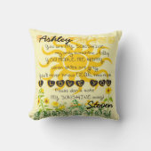 Aangepaste namen Sunshine Gift Kussen (Voorkant)