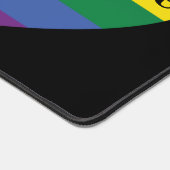 Aangepaste namen, tekst & foto Rainbow Heart Bureaumat (Hoek)