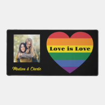 Aangepaste namen, tekst & foto Rainbow Heart