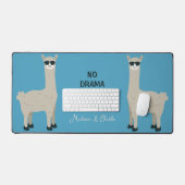 Aangepaste namen, tekst & kleur Cool Lama's Bureaumat (Keyboard & Muis)
