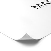 Aangepaste namen / tekst "Liefde is Liefde" Poster (Hoek)