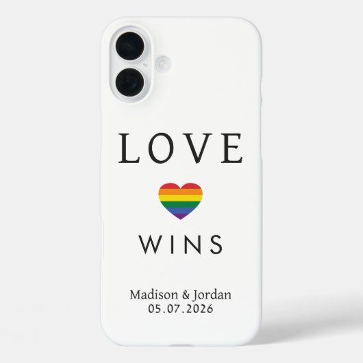 Aangepaste namen / tekst regenboog LIEFDE Case-Mate iPhone Case (Achterkant)