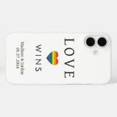 Aangepaste namen / tekst regenboog LIEFDE Case-Mate iPhone Case (Achterkant (horizontaal))