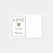 Aangepaste namen / tekst regenboog LIEFDE Post-it® Notes (Voorkant)