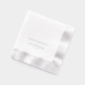 Aangepaste Namen Trouwen Verloving Bruid Folie Servetten (Links)