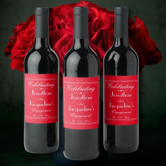 Aangepaste namen van Chic Script ActionScript Enga Wijn Etiket