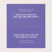 Aangepaste namen van gasten, Kaarten voor toewijzi (Buitenkant ongevouwen)