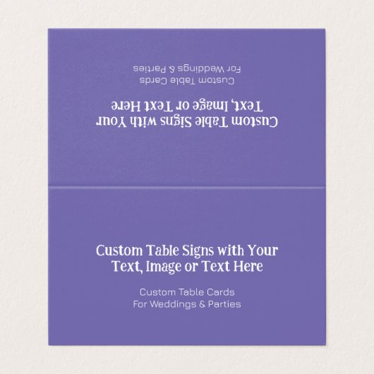 Aangepaste namen van gasten, Kaarten voor toewijzi (Buitenkant ongevouwen)