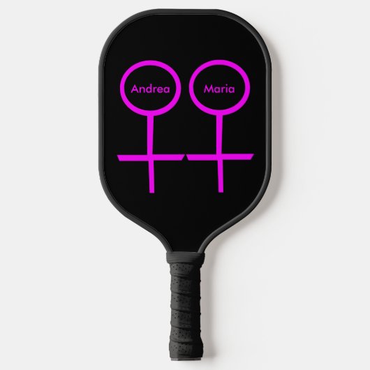 Aangepaste namen van Lesbian Lovers Pickleball Paddle (Voorkant)