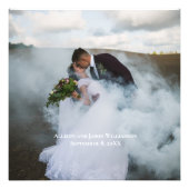 Aangepaste namen voor huwelijksfoto's Datum Foto Afdruk (Voorkant)