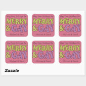 Aangepaste namen voor Merry & Gay stickers (Vel)