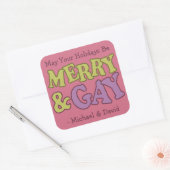 Aangepaste namen voor Merry & Gay stickers (Envelop)