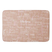 Aangepaste namen voor Roos Badmat (Voorkant)