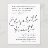 Aangepaste namen zwarte witte bruiloft (Voorkant)